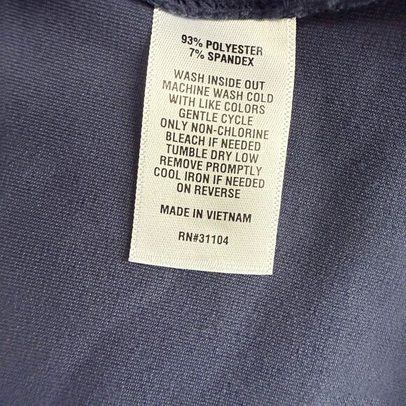 Crown & Ivy NWT Women’s‎ Icon Peasant Top Size XXL Harbor Navy Velvet - Picture 6 of 10